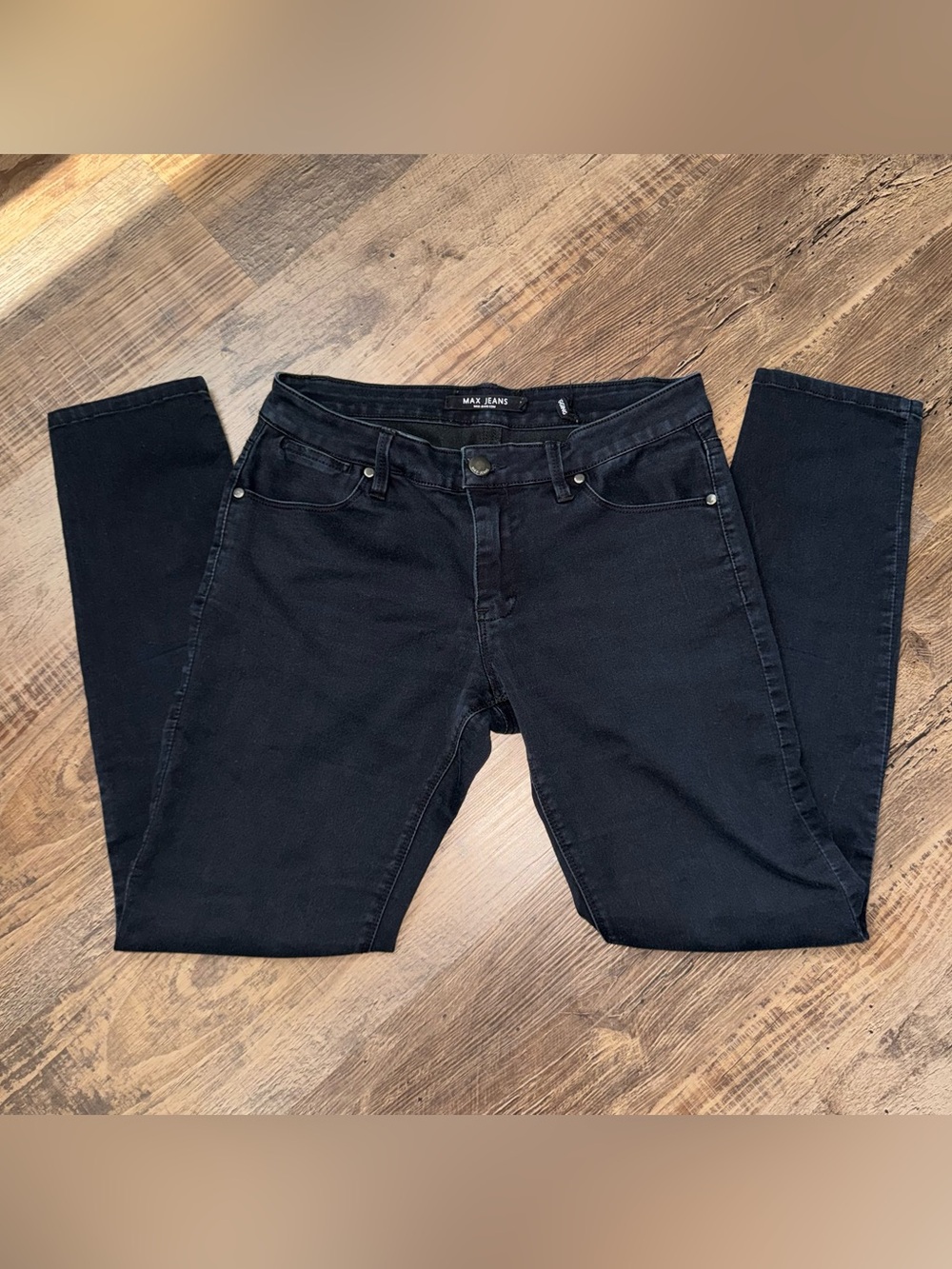 Max Jeans Jegging 30 Waist Black Skinny Stretch Pants Women’s Size 10 Mid Rise